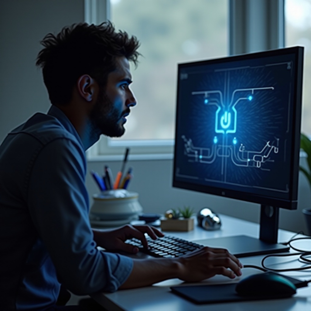 le pc ne détecte pas le moniteur ERD, la lumière bleue clignote