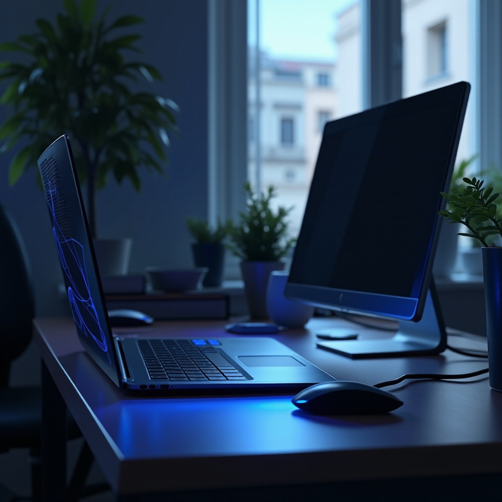 PCがERDモニターを検出しない、青いライトが点滅している