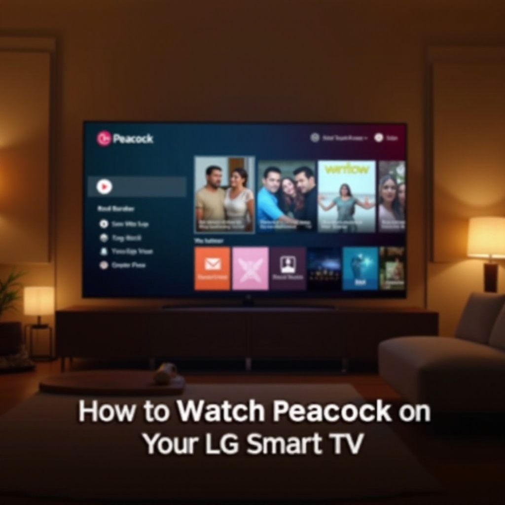 comment puis-je regarder peacock sur ma smart TV LG