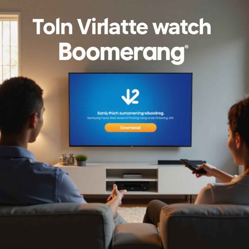 comment regarder boomerang sur une smart TV Samsung